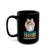 Cute Teacher Bunny Mug, Teacher Appreciation Gift, Easter Rabbit Mug, Fun Coffee Cup, Back to School Gift, Gift for Teacher, Black Mug
