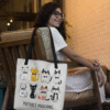 Purrfect Musicians Tote Bag - Cat Lover's Bag, Musician Tote, Funny Music Teacher Bag