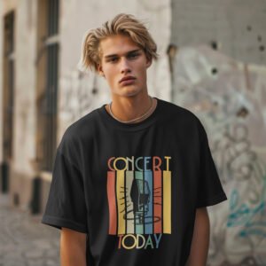 Concert Today Retro Musician Tee, Unisex Heavy Cotton Shirt, Gift for Educators, Music Camp, Festival Outfit