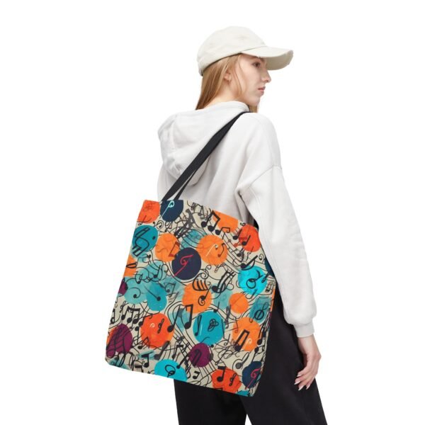 Music Lesson Bag - Colorful Music Notes Tote Bag, Musician Gift, Teacher Bag , Art Tote, Piano Lesson Bag, Unisex