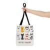Purrfect Musicians Tote Bag - Cat Lover's Bag, Musician Tote, Funny Music Teacher Bag