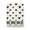 Music Journal Hardcover - A Hearty Piano Keys Music Journal for Music Lessons