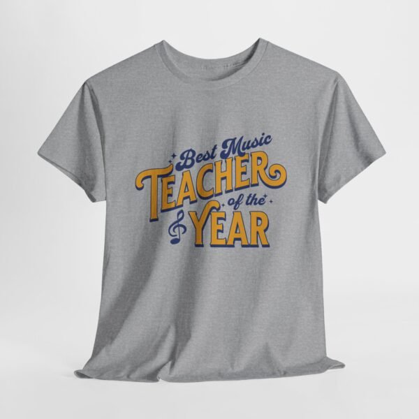 Unisex Best Music Teacher of the Year Shirt, Gift for Music Educators, Back to School Gift, Musician Shirt, Band Teacher Tee