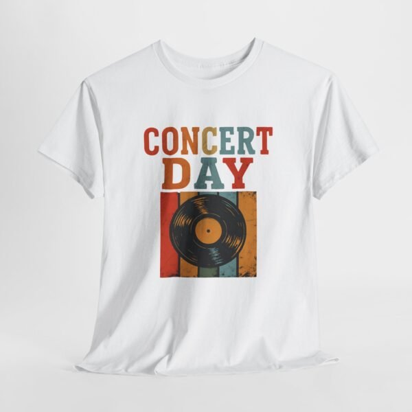 Concert Day Retro Musician Tee, Unisex Heavy Cotton Shirt, Gift for Educators, Music Camp, Festival Outfit