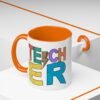 Retro Teacher Coffee Mug | Gift for Educators, Back to School, Appreciation Gift, Fun Office Mug, Unique Teacher Present