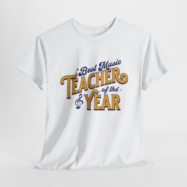 Unisex Best Music Teacher of the Year Shirt, Gift for Music Educators, Back to School Gift, Musician Shirt, Band Teacher Tee