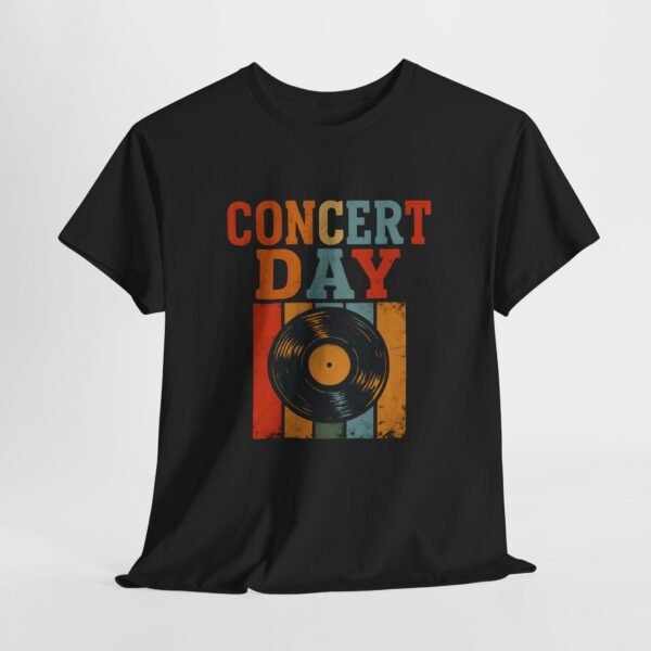 Concert Day Retro Musician Tee, Unisex Heavy Cotton Shirt, Gift for Educators, Music Camp, Festival Outfit