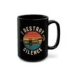 Musician Trumpet Black Mug - I Destroy Silence Coffee Cup for Musicians, Gifts for Music Lovers, Band Mugs, Jazz Enthusiast, Music Teacher