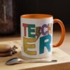 Retro Teacher Coffee Mug | Gift for Educators, Back to School, Appreciation Gift, Fun Office Mug, Unique Teacher Present