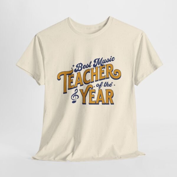 Unisex Best Music Teacher of the Year Shirt, Gift for Music Educators, Back to School Gift, Musician Shirt, Band Teacher Tee