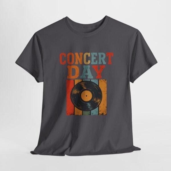 Concert Day Retro Musician Tee, Unisex Heavy Cotton Shirt, Gift for Educators, Music Camp, Festival Outfit