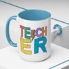 Retro Teacher Coffee Mug | Gift for Educators, Back to School, Appreciation Gift, Fun Office Mug, Unique Teacher Present