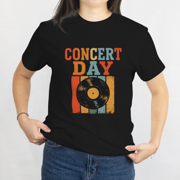 Concert Day Retro Musician Tee, Unisex Heavy Cotton Shirt, Gift for Educators, Music Camp, Festival Outfit