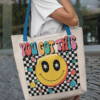 You Got This Positive Vibes Tote Bag, Everyday Carry Teacher Bag, Cute Shopping Bag, Cheerful Gift for Friends