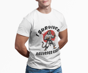 I Survived Recorder Karate Shirt | Funny Music Teacher Shirt, Elementary Music Humor