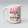All You Need is Coffee and Music Mug, Music Teacher Gift, Music Lover, Coffee Lover, Music instructor, Band director gift, Piano teacher