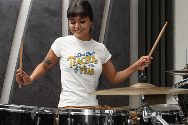 Unisex Best Music Teacher of the Year Shirt, Gift for Music Educators, Back to School Gift, Musician Shirt, Band Teacher Tee