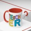 Retro Teacher Coffee Mug | Gift for Educators, Back to School, Appreciation Gift, Fun Office Mug, Unique Teacher Present
