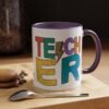 Retro Teacher Coffee Mug | Gift for Educators, Back to School, Appreciation Gift, Fun Office Mug, Unique Teacher Present