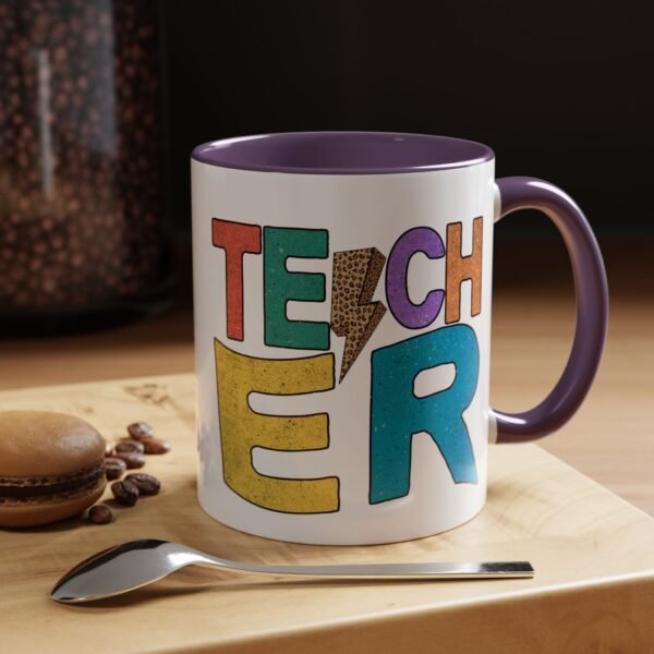 Retro Teacher Coffee Mug | Gift for Educators, Back to School, Appreciation Gift, Fun Office Mug, Unique Teacher Present