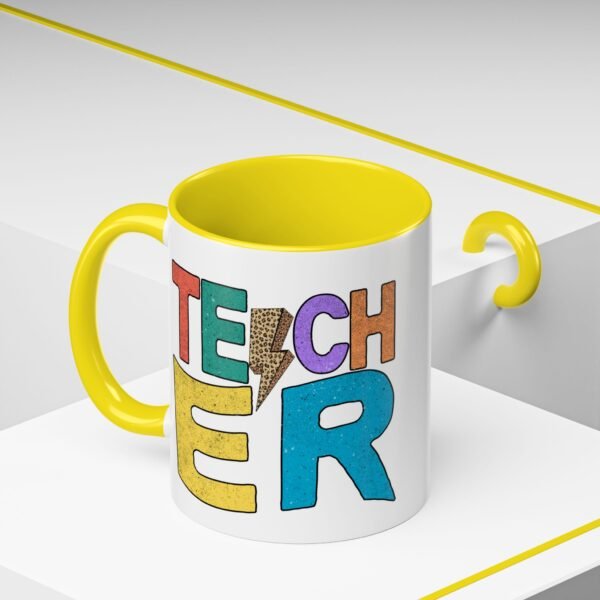 Retro Teacher Coffee Mug | Gift for Educators, Back to School, Appreciation Gift, Fun Office Mug, Unique Teacher Present
