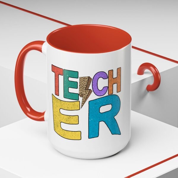 Retro Teacher Coffee Mug | Gift for Educators, Back to School, Appreciation Gift, Fun Office Mug, Unique Teacher Present