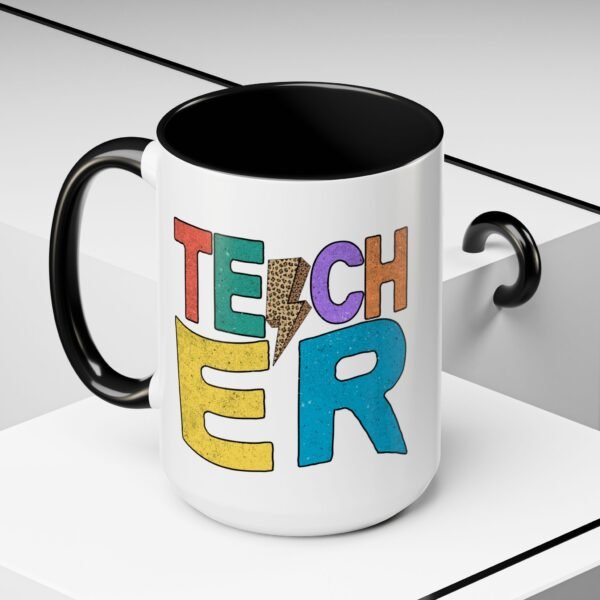 Retro Teacher Coffee Mug | Gift for Educators, Back to School, Appreciation Gift, Fun Office Mug, Unique Teacher Present