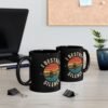 Musician Trumpet Black Mug - I Destroy Silence Coffee Cup for Musicians, Gifts for Music Lovers, Band Mugs, Jazz Enthusiast, Music Teacher