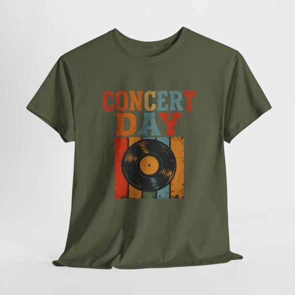 Concert Day Retro Musician Tee, Unisex Heavy Cotton Shirt, Gift for Educators, Music Camp, Festival Outfit