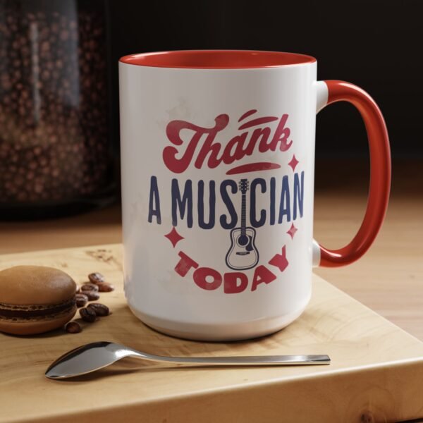 Music Teacher Coffee Mug, Thank A Musician Today - Fourth of July Independence Day Teacher Gift, Musician Appreciation Cup, Teacher Gift