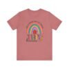 It's A Good Day to Teach Tiny Humans Unisex Teacher Tee, Gift for Educators, Teacher Appreciation, Classroom Shirt, Cute Rainbow Design