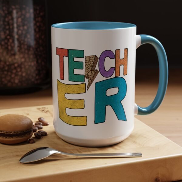Retro Teacher Coffee Mug | Gift for Educators, Back to School, Appreciation Gift, Fun Office Mug, Unique Teacher Present