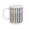 Colorful Flute Ceramic Mug, Music Lover Gift, Flute Player, Music Teacher Coffee Cup, Fun Musical Gift, Orchestra Band Gift 11oz or 15oz
