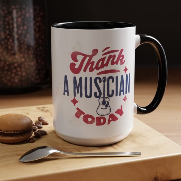 Music Teacher Coffee Mug, Thank A Musician Today - Fourth of July Independence Day Teacher Gift, Musician Appreciation Cup, Teacher Gift