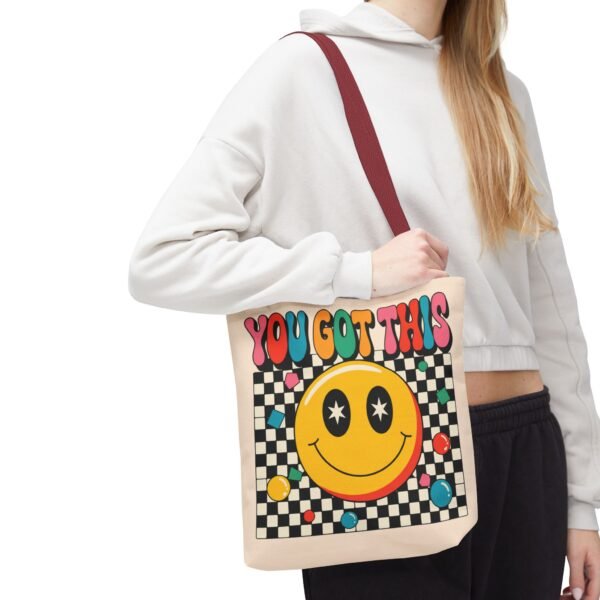 You Got This Positive Vibes Tote Bag, Everyday Carry Teacher Bag, Cute Shopping Bag, Cheerful Gift for Friends