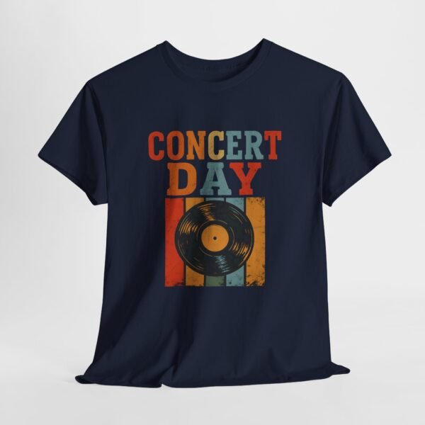 Concert Day Retro Musician Tee, Unisex Heavy Cotton Shirt, Gift for Educators, Music Camp, Festival Outfit