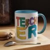 Retro Teacher Coffee Mug | Gift for Educators, Back to School, Appreciation Gift, Fun Office Mug, Unique Teacher Present