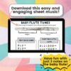 No Prep First Day of Flute Lesson | Baby Flute Tunes – First Songs for Beginner