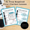 No-Prep First Day of Clarinet Lesson | First Songs for Beginners, Band Class