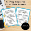 No Prep First Day of Flute Lesson | Baby Flute Tunes – First Songs for Beginner