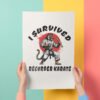 "I Survived Recorder Karate" Music Classroom Poster | Funny Classroom Decor