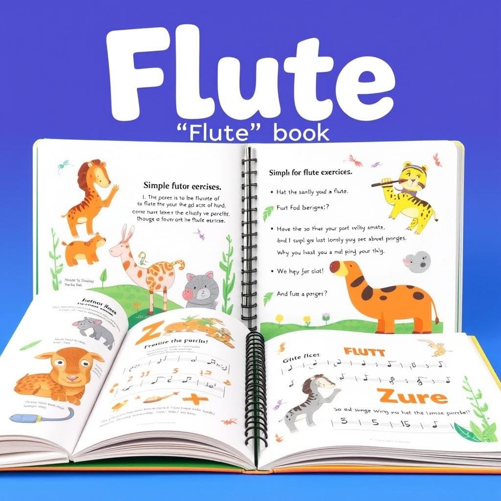 Flute Zoo Book with animal illustrations Flute Zoo Book with animal illustrations