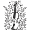 No Prep First Day of Violin Class- Quiz Worksheet, Answer Key, & Coloring Page